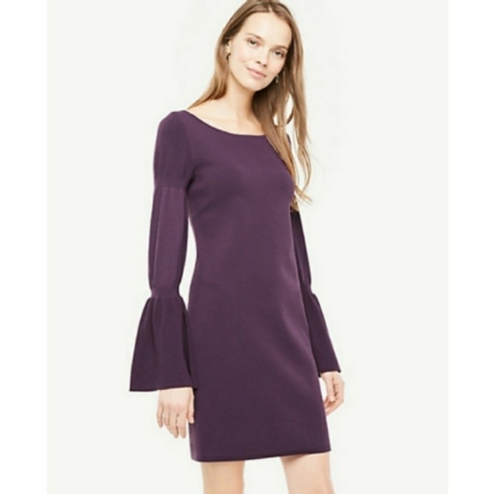 Ann Taylor Bell Sleeve Knit Dress
